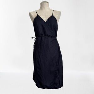 🌻 Cuyana Linen Blend Wrap-Around Dress